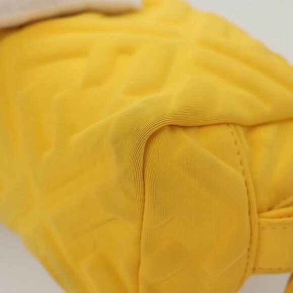 FENDI Pouch Nylon Yellow Gold Auth bs24840 - Picture 5 of 16